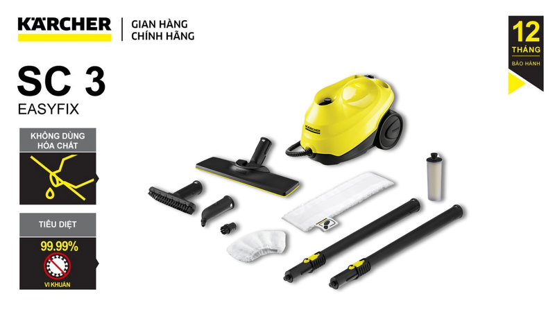 Máy làm sạch bằng hơi nước Karcher SC3