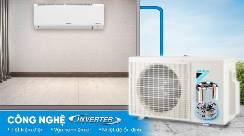 may lanh daikin inverter 1 hp atkf25yvmv