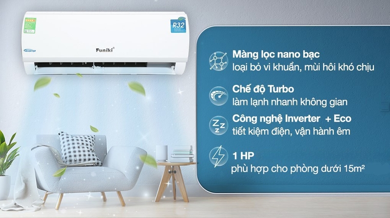may lanh funiki 1 hp hic09tmust3