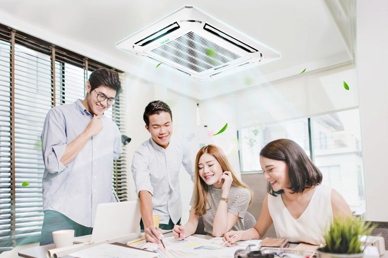 Văn phòng làm việc diện tích vừa