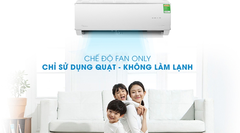 Chế độ Fan Only mang đến những luồng gió mát mẻ mà không cần làm lạnh