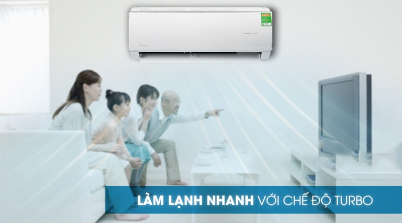 Với công nghệ làm lạnh Turbo, chiếc máy này có khả năng làm lạnh cực kỳ nhanh