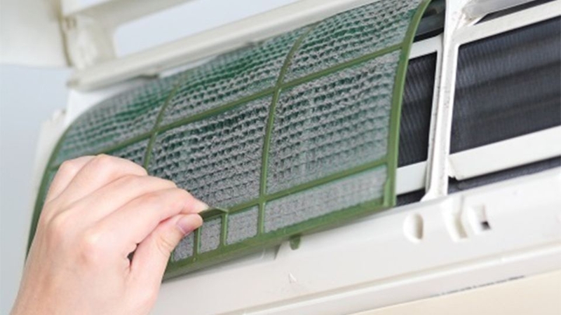 Dàn lạnh bám bụi bẩn