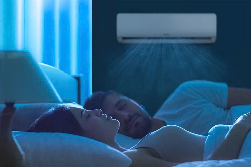 Máy lạnh lạnh yếu về đêm ảnh 1