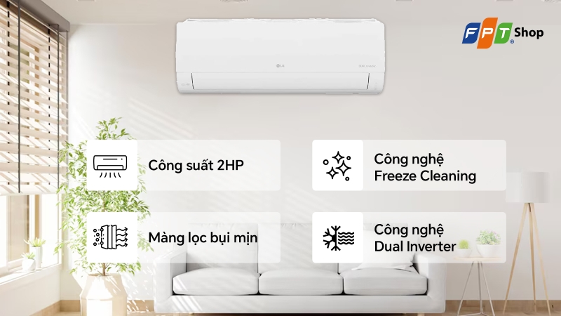 máy lạnh lg 2hp (ảnh 2)