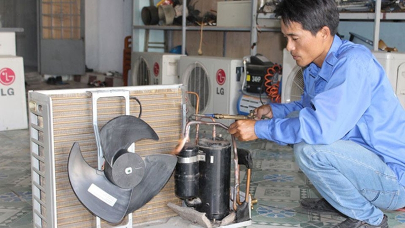 Máy lạnh LG không chạy cục nóng 1