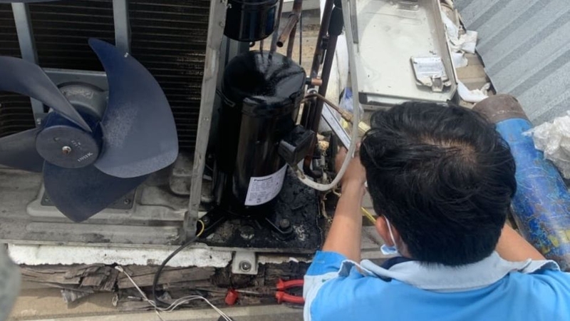 Máy lạnh LG không chạy cục nóng 4