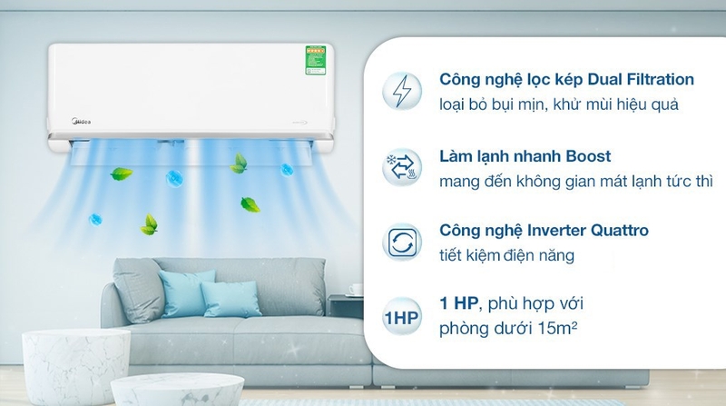 Máy lạnh Midea 1 ngựa 4