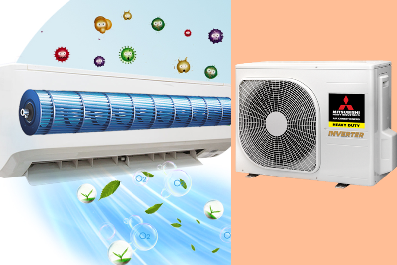 Máy lạnh Mitsubishi Heavy Inverter 1.5HP SRK13YXS-W5 (2)