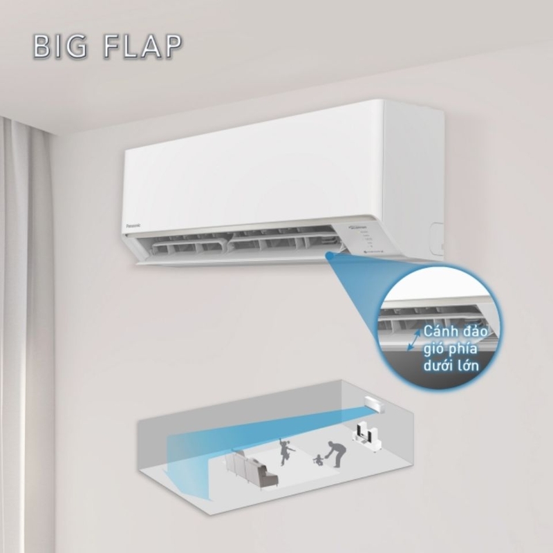 máy lạnh panasonic inverter 1.5 hp cu/cs-pu12akh-8 (ảnh 4)