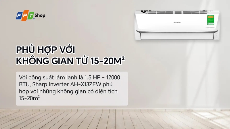 máy lạnh Sharp 1.5HP Inverter 4