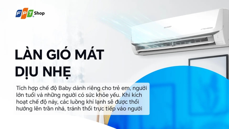 máy lạnh Sharp 1.5HP Inverter 5