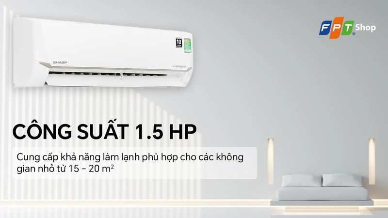 máy lạnh Sharp 1.5HP Inverter 1