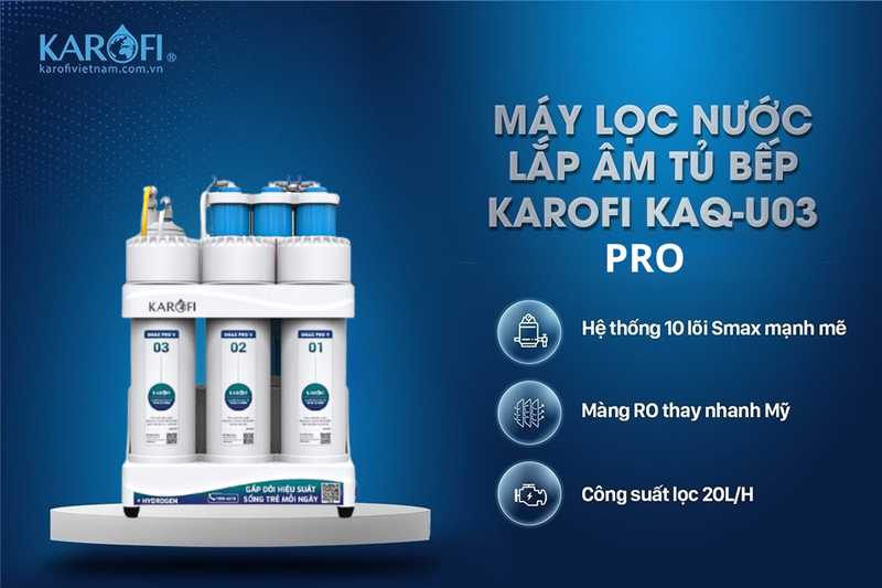 m&aacute;y lọc nước &acirc;m tủ bếp Karofi (ảnh 4)