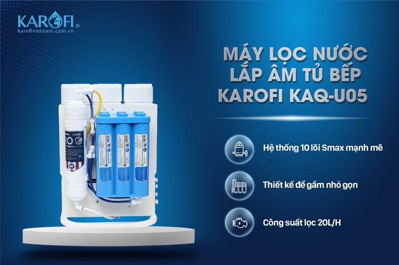m&aacute;y lọc nước &acirc;m tủ bếp Karofi (ảnh 5)