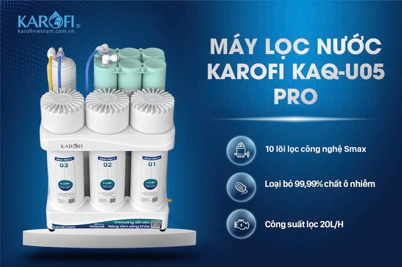 m&aacute;y lọc nước &acirc;m tủ bếp Karofi (ảnh 6)