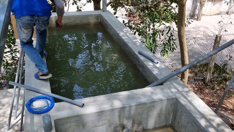 Xây dựng bể lọc thô
