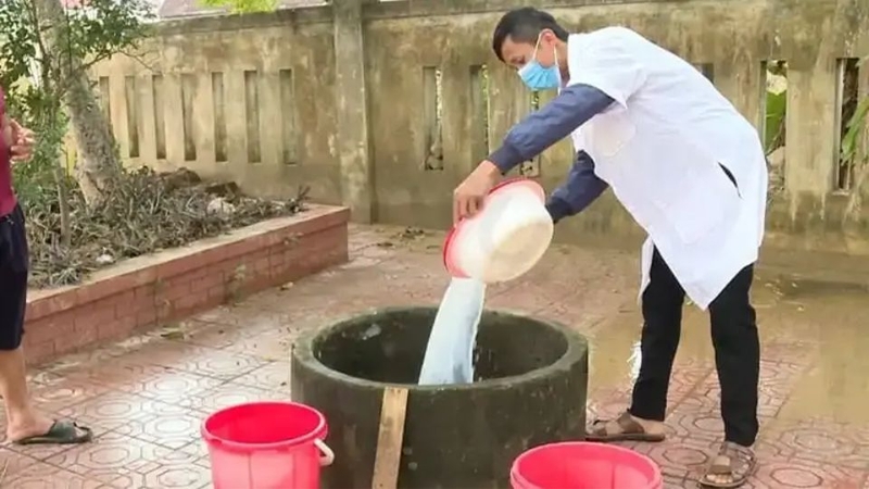 Khử trùng nước giếng khoan