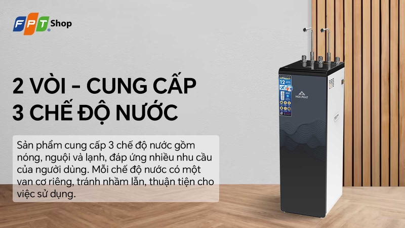 máy lọc nước hoà phát 3 chế độ 6