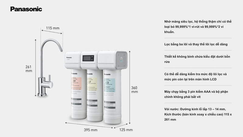 Máy lọc nước Nano Panasonic