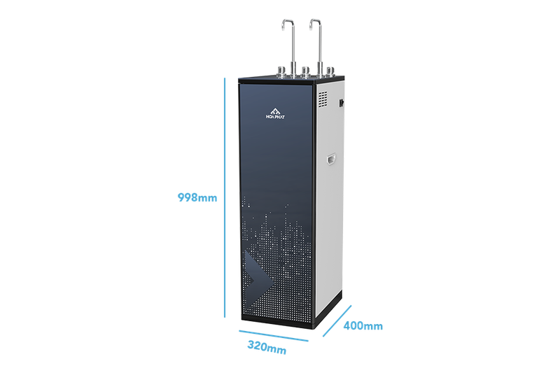 Máy lọc nước nóng lạnh RO Hydrogen Hòa Phát 11 lõi HPN666 với thiết kế tủ đứng hiện đại