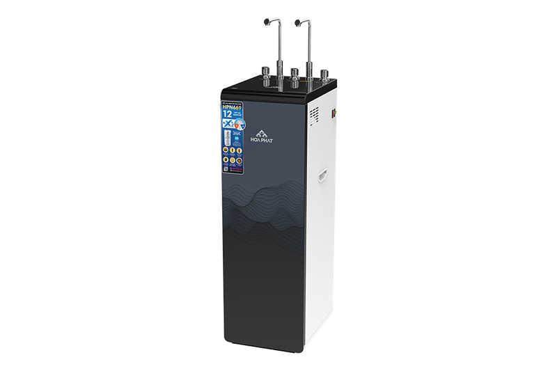  Máy lọc nước nóng lạnh RO Hydrogen Hòa Phát 12 lõi HPN669 cung cấp 3 chế độ nước
