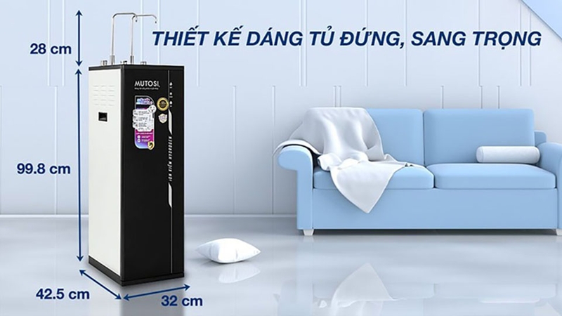  Máy lọc nước nóng lạnh RO Hydrogen ion kiềm Mutosi 10 lõi MP-S1021H (hình 7)