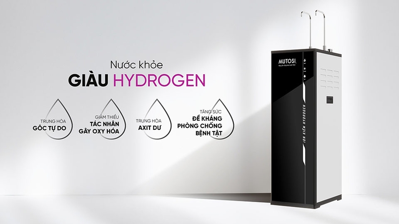  Máy lọc nước nóng lạnh RO Hydrogen ion kiềm Mutosi 10 lõi MP-S1021H (hình 2)