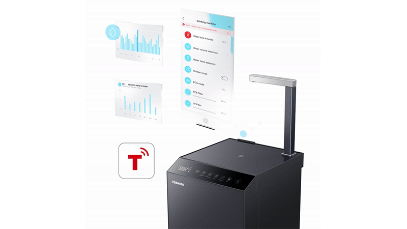 Máy lọc nước nóng lạnh RO Hydrogen Toshiba 10 Lõi TWP-W2396SVN(M) (hình 7)