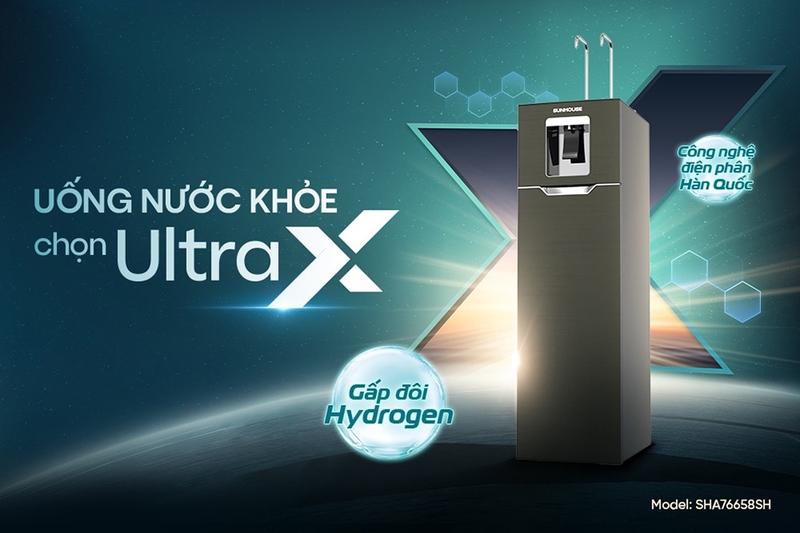 Máy lọc nước nóng lạnh RO UltraX Sunhouse 11 lõi SHA76658SH (hình 2)