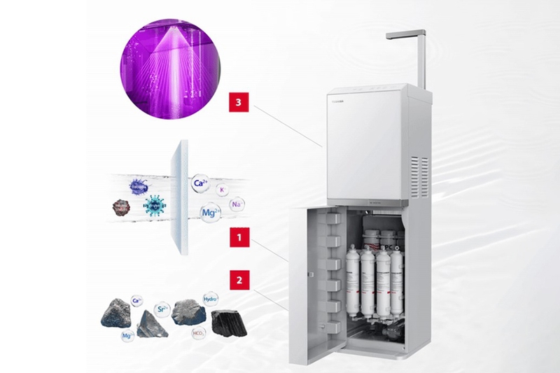 Máy lọc nước RO Hydrogen Toshiba 10 Lõi TWP-N2396SVN(W) (hình 4)