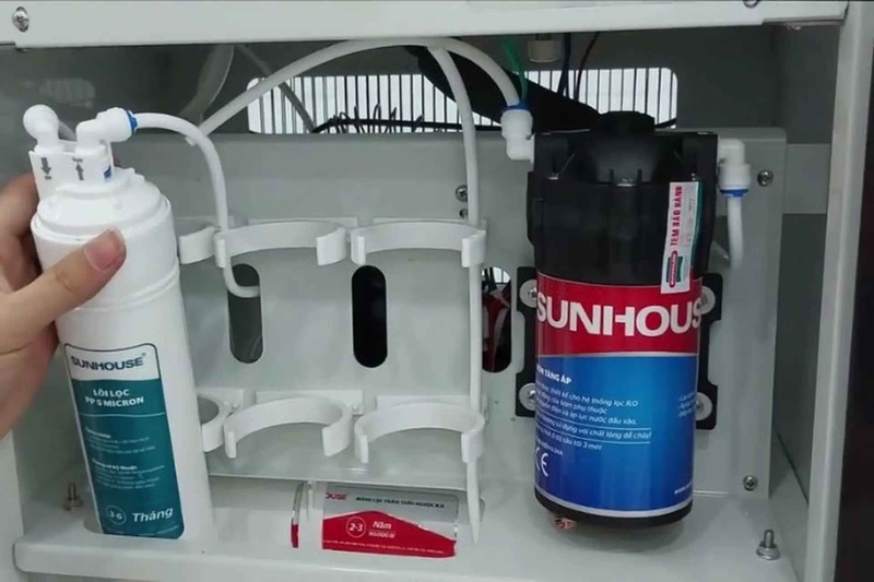 máy lọc nước Sunhouse bị kêu tạch tạch hình 7