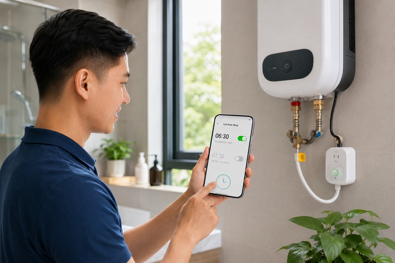Máy nước nóng nên bật trước bao lâu - 1