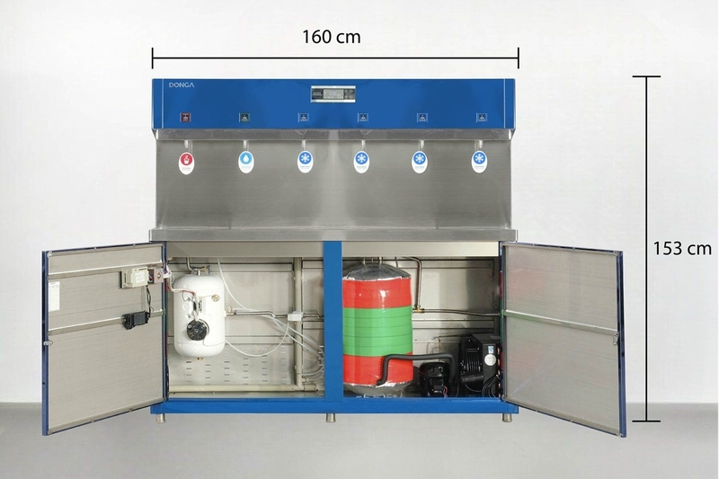 máy nước uống nóng lạnh 6 vòi hình 2