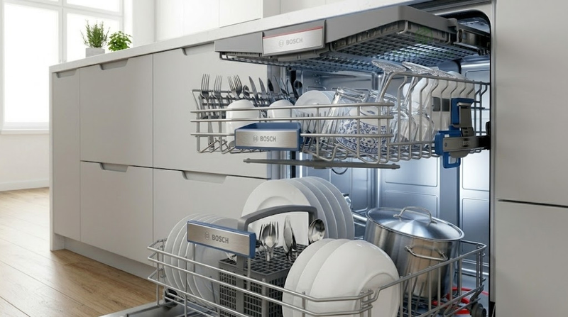 Máy rửa chén Bosch và Toshiba 4