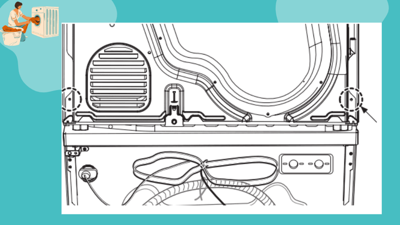 máy sấy chồng lên máy giặt electrolux 2