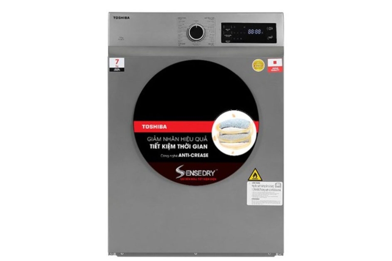 Toshiba TD-H80SEV(SK) kết hợp SenseDry và Anti Crease để chăm sóc quần áo linh hoạt hơn sau mỗi chu trình