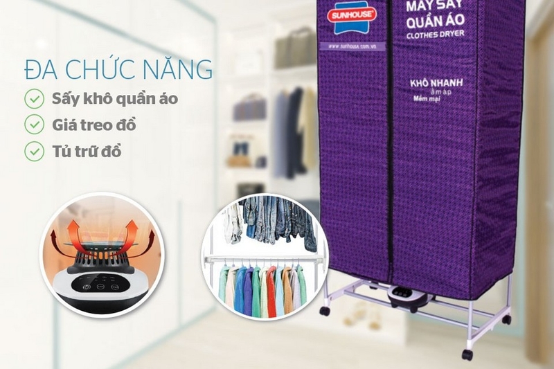 Máy sấy quần áo Sunhouse SHD2707 6