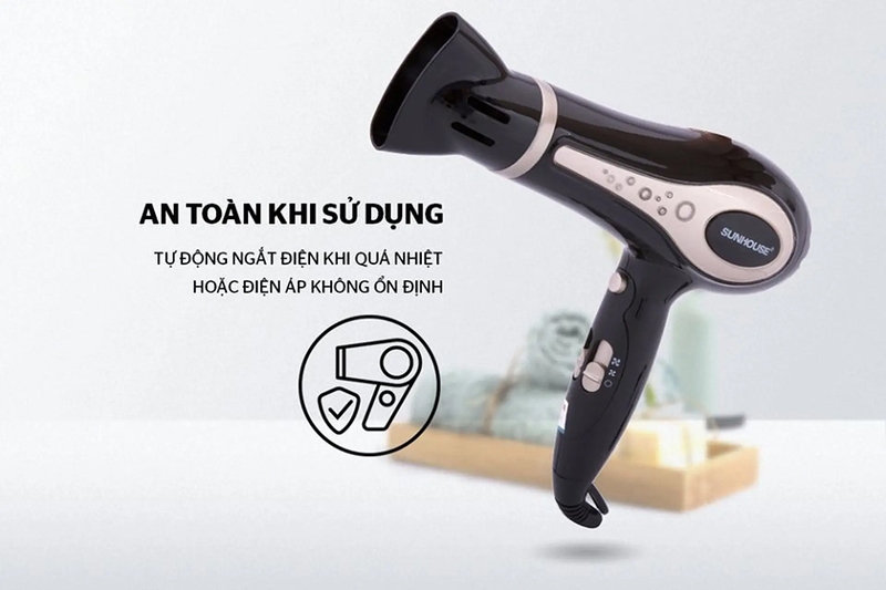 Máy sấy tóc Sunhouse có tốt không - 04