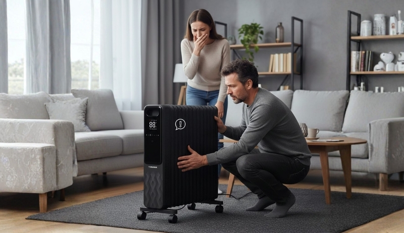 M&aacute;y sưởi dầu c&oacute; m&ugrave;i kh&eacute;t 1