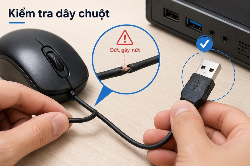 máy tính không nhận chuột hình 1112