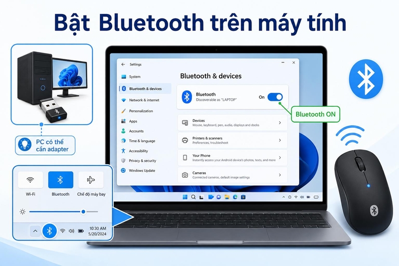 máy tính không nhận chuột hình 11110