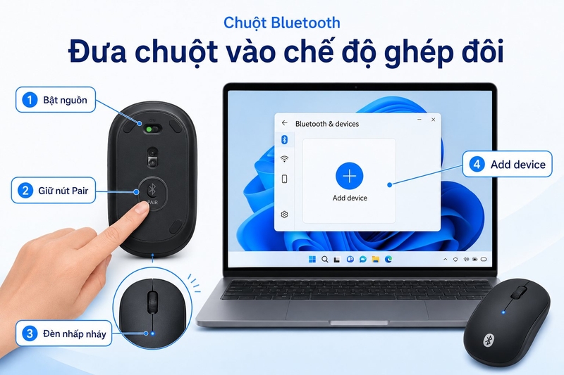 máy tính không nhận chuột hình 11111