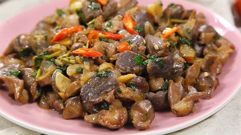 Mề gà kho 1