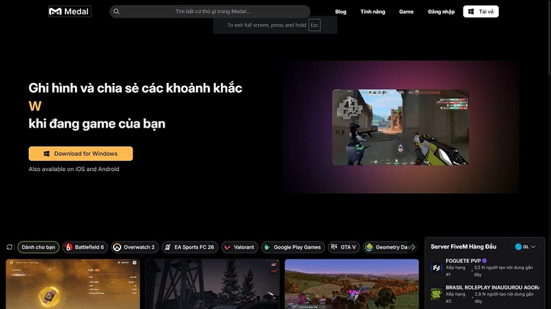 Cách tải Medal - Gaming Clips cho PC