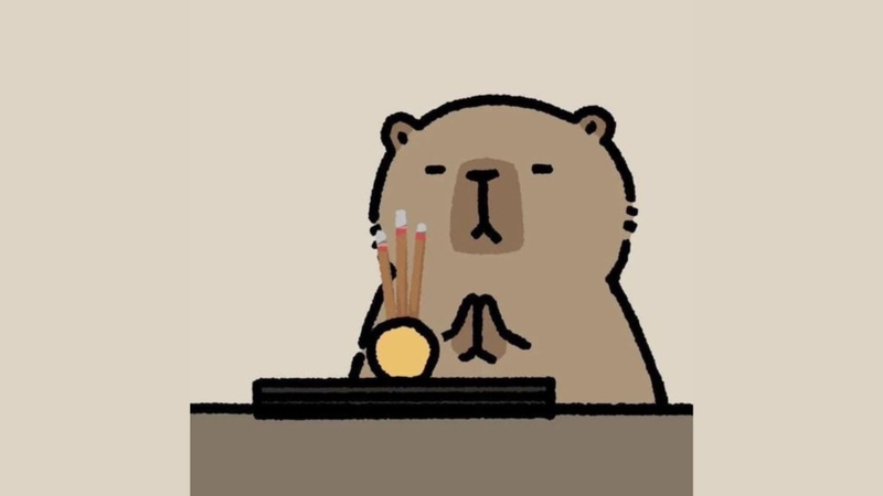 Capybara kiểu hoạt hình 2
