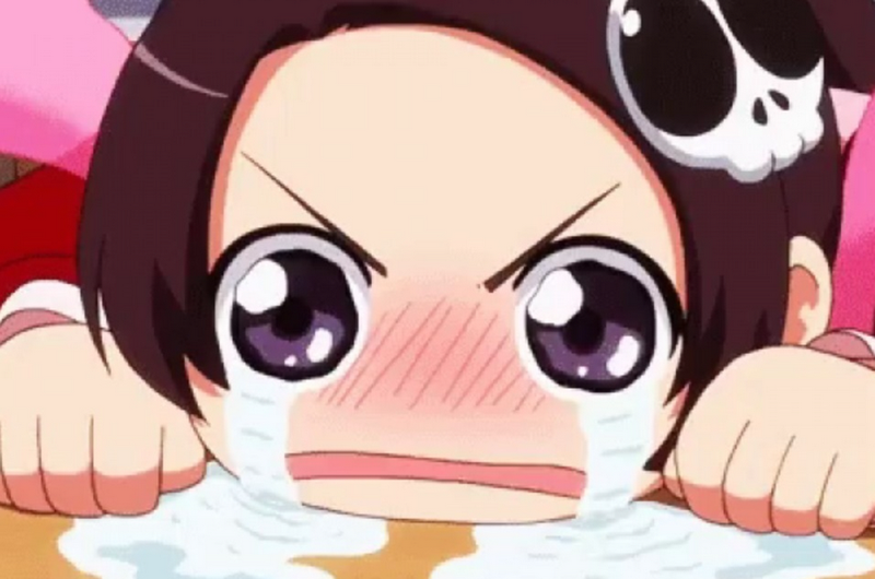 Biểu cảm giận dỗi, khóc lóc của meme anime cute