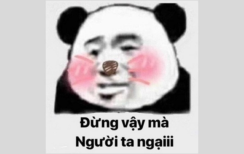 Việc sử dụng meme ngại ngùng rất đa dạng