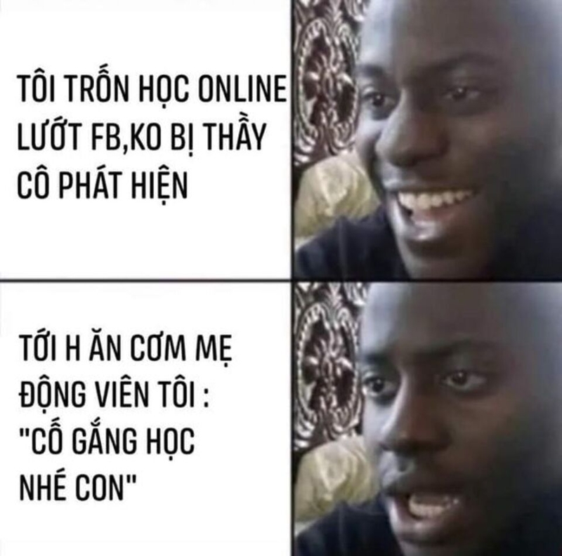 Meme giúp các bạn học sinh nhận thức về việc học hành