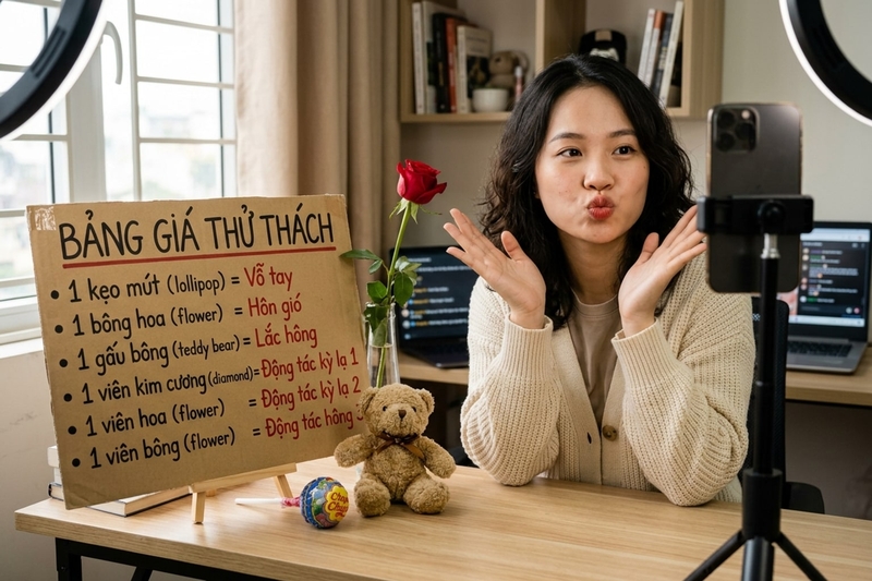 Tương tác qua quà tặng và bảng giá thử thách
